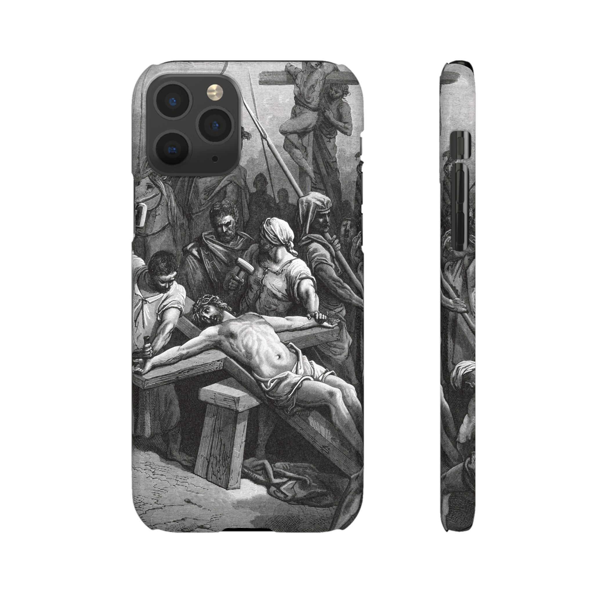 Crucifixion of Jesus by Gustave Doré - iPhone Slim Case