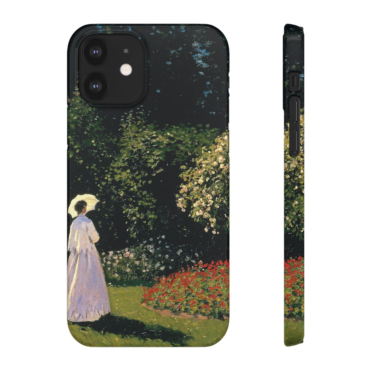 Woman in the Garden by Claude Monet - iPhone Slim Case