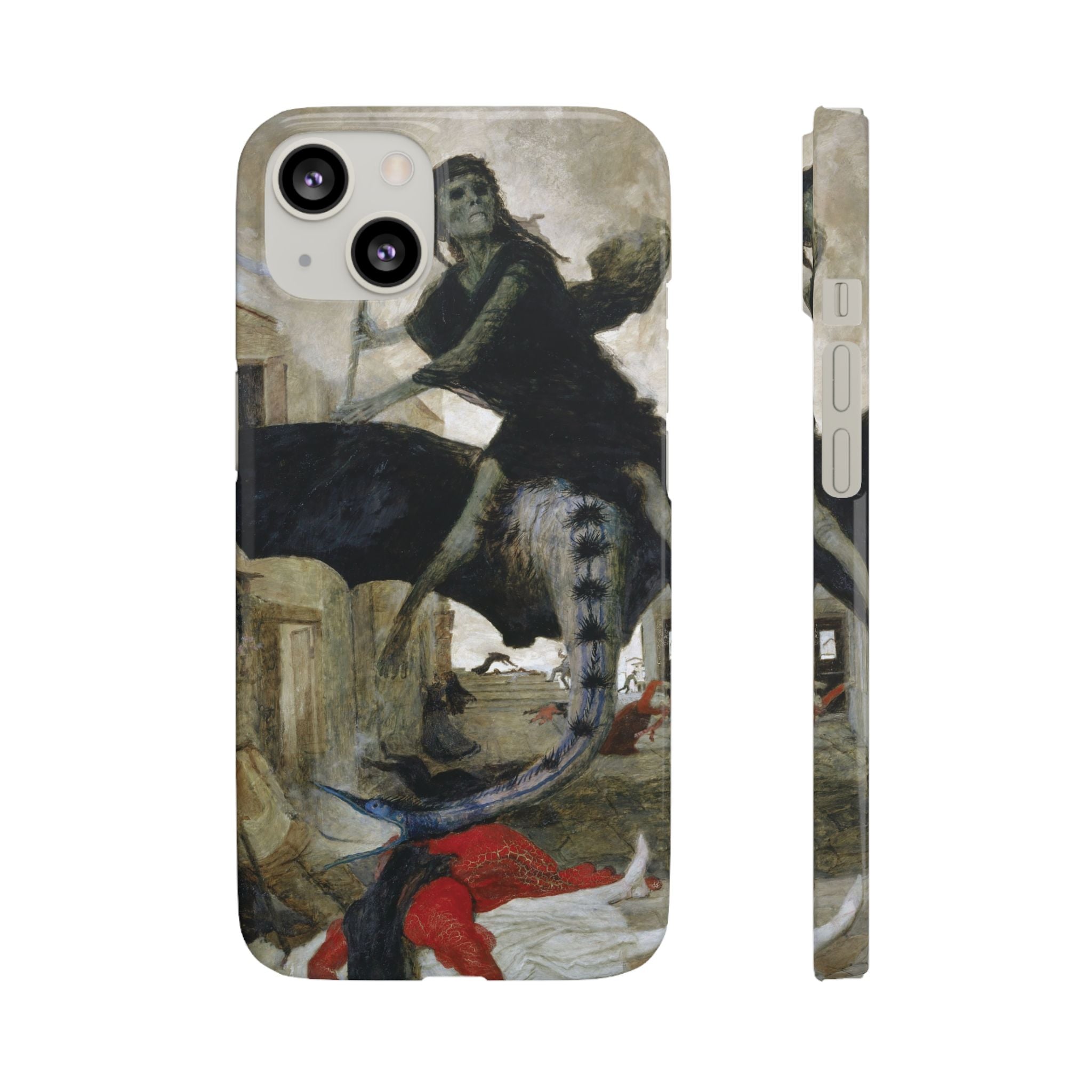 The Plague by Arnold Böcklin - iPhone Slim Case