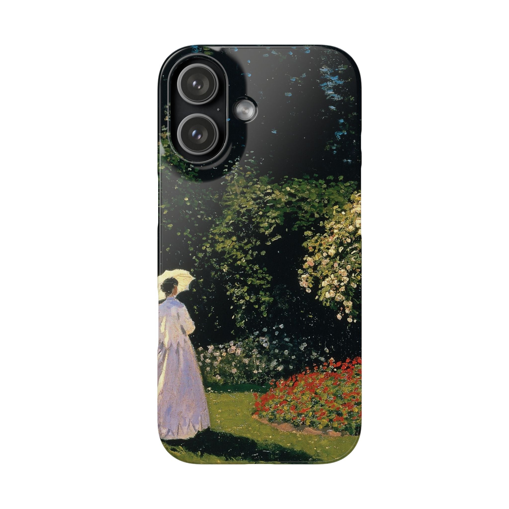 Woman in the Garden by Claude Monet - iPhone Slim Case