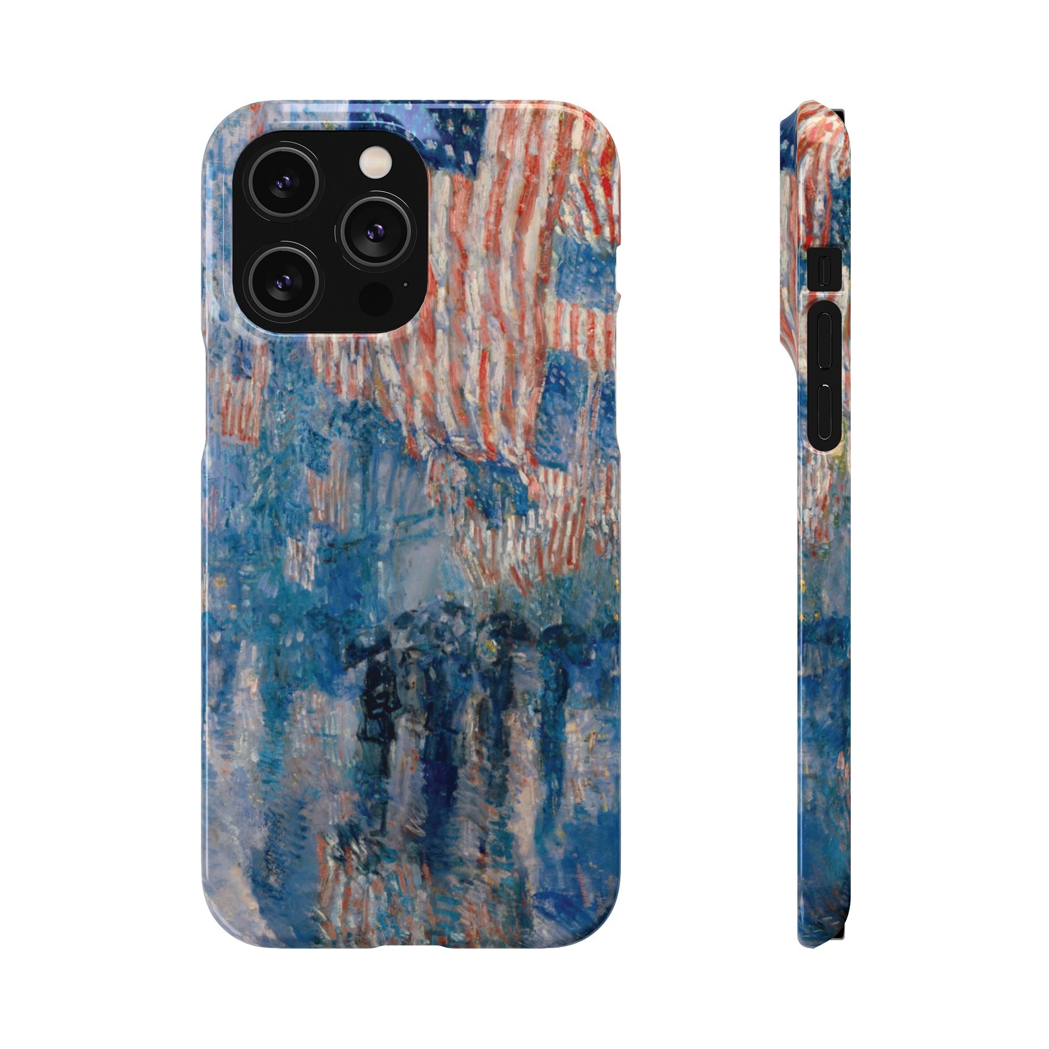 The Avenue in the Rain by Childe Hassam - iPhone Slim Case