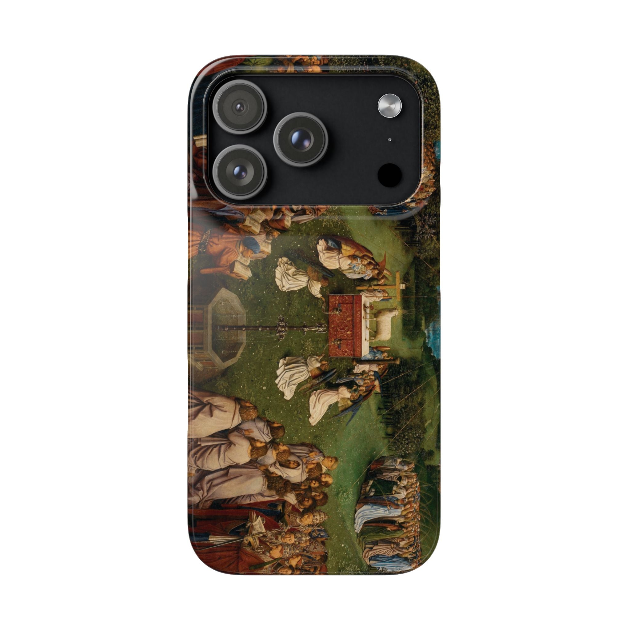 Adoration of the Lamb from the Ghent Altarpiece by Hubert van Eyck- iPhone Slim Case