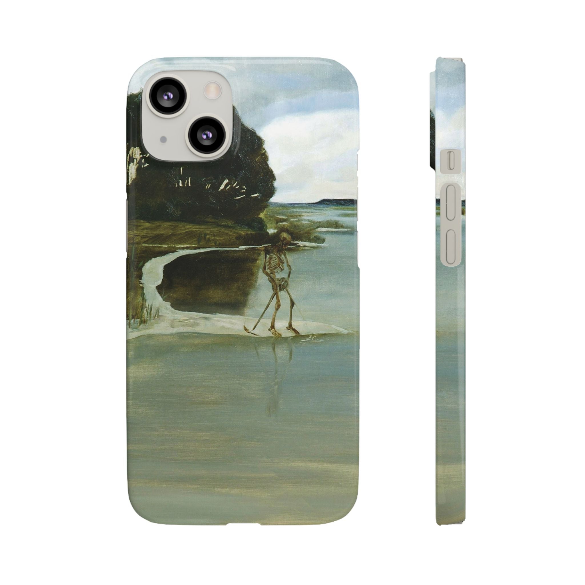Death Peeing by Max Klinger - iPhone Slim Case