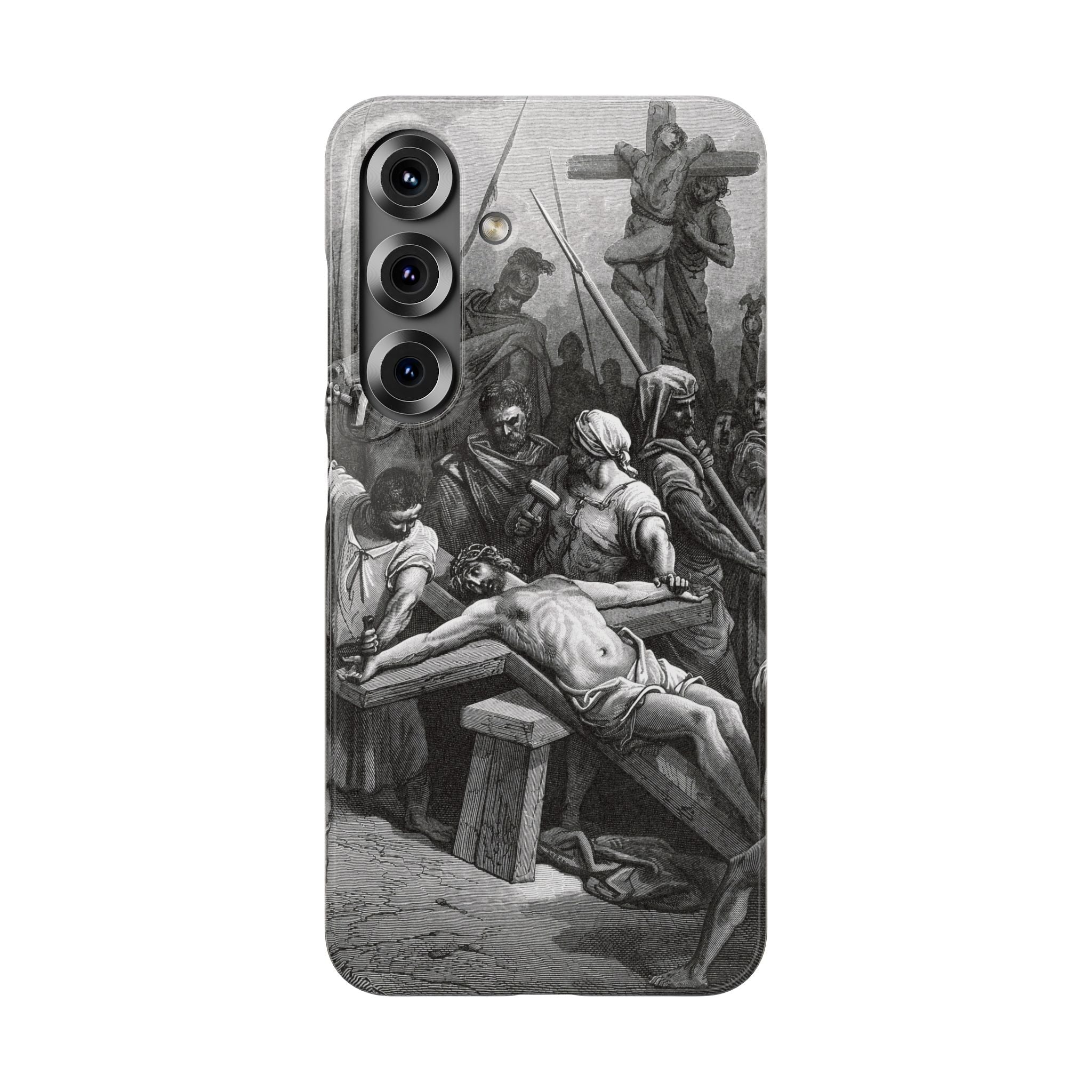 Crucifixion of Jesus by Gustave Doré - Samsung Slim Case