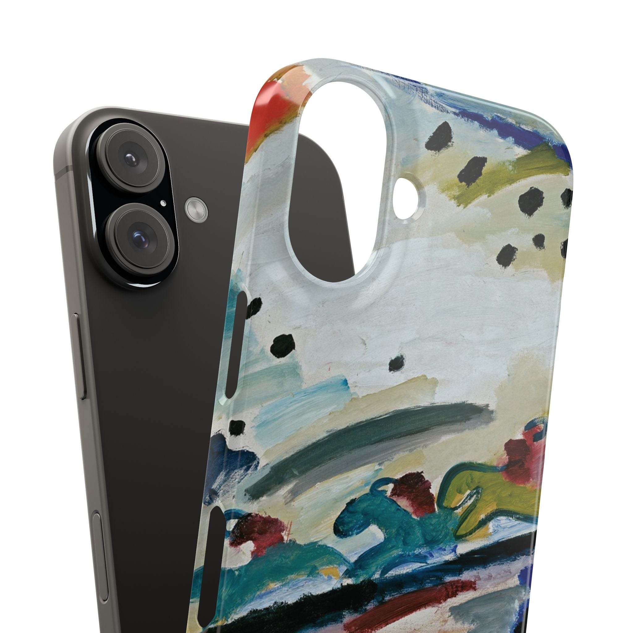 Romantic Landscape by Vasily Kandinsky - iPhone Slim Case