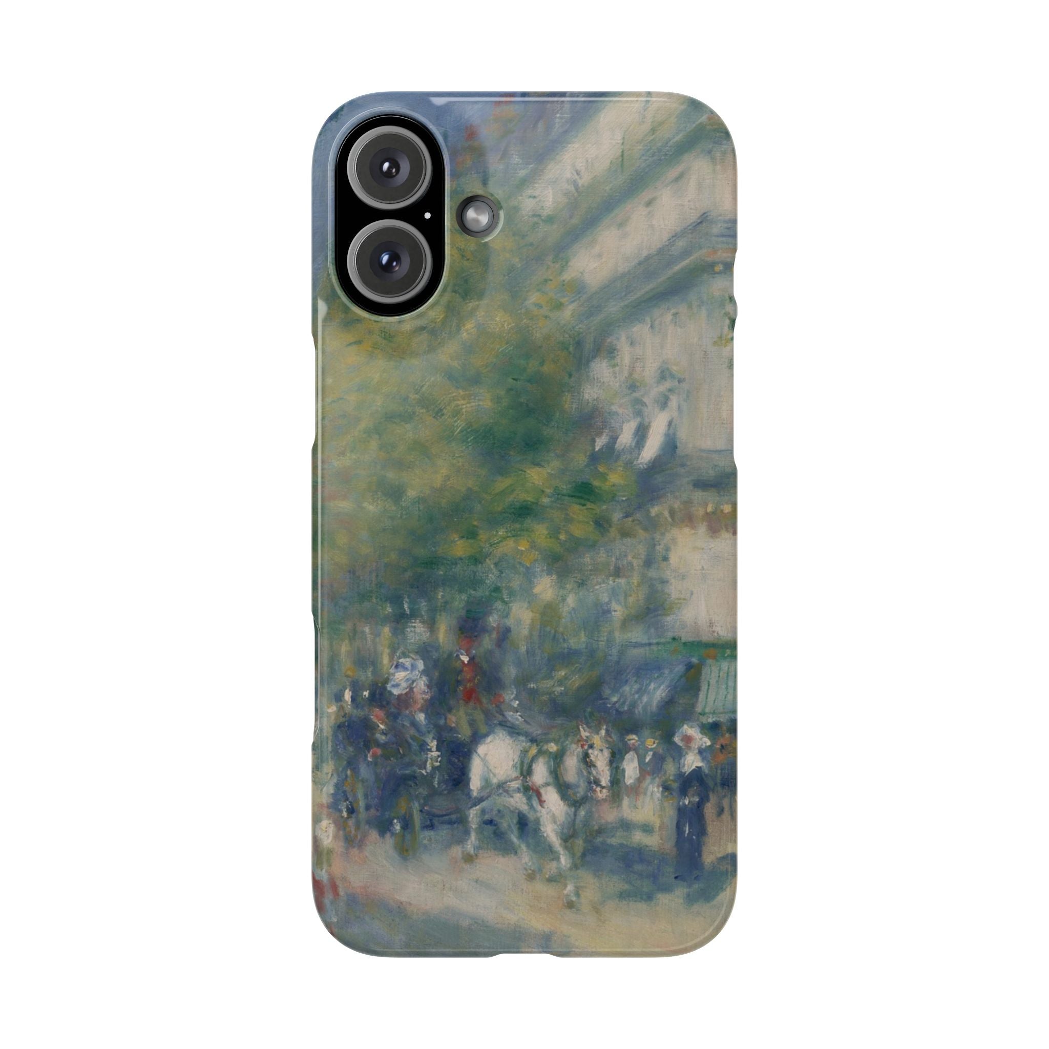The Grands Boulevards by Pierre Auguste Renoir - iPhone Slim Case