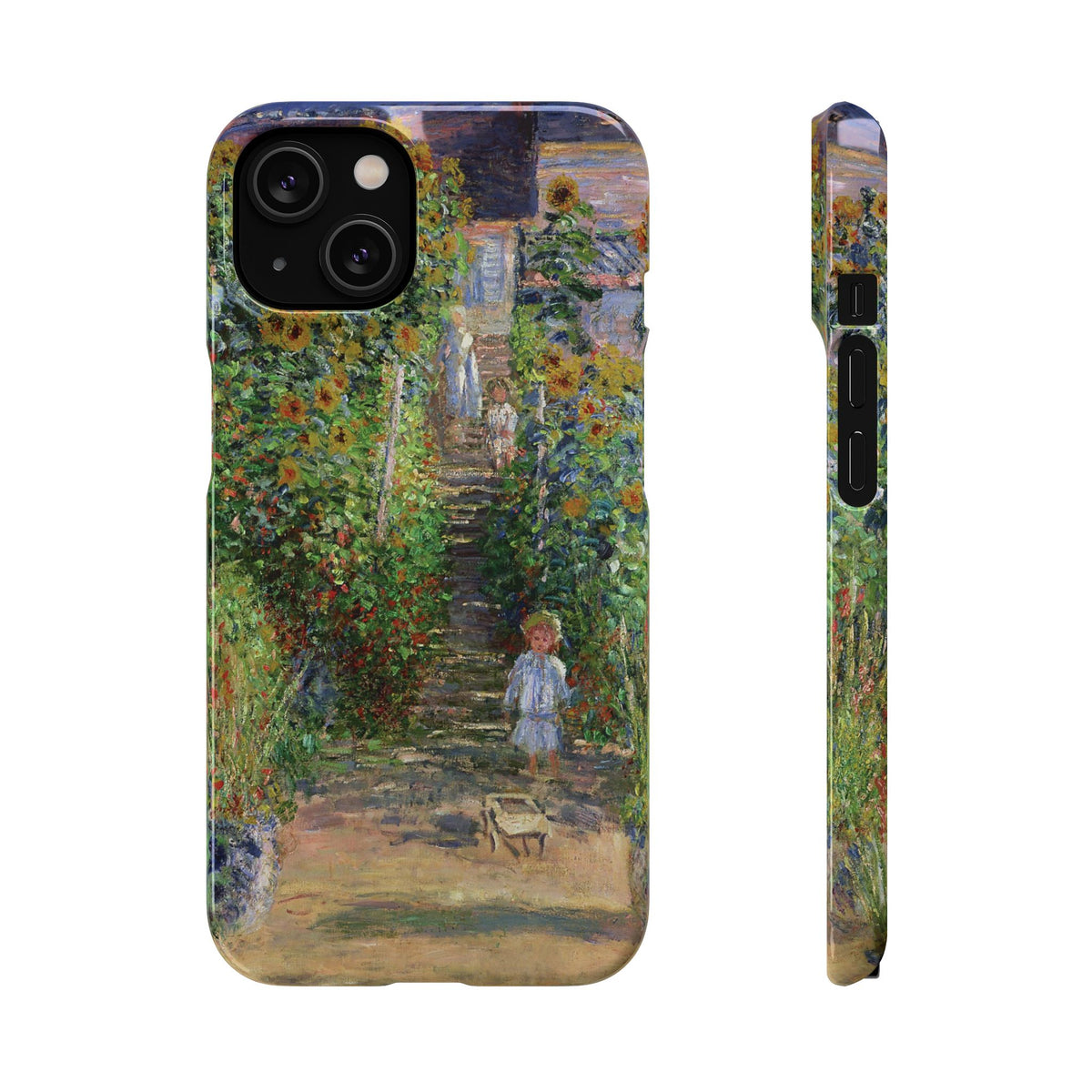 Monets Garden at Vetheuil by Claude Monet- iPhone Slim Case