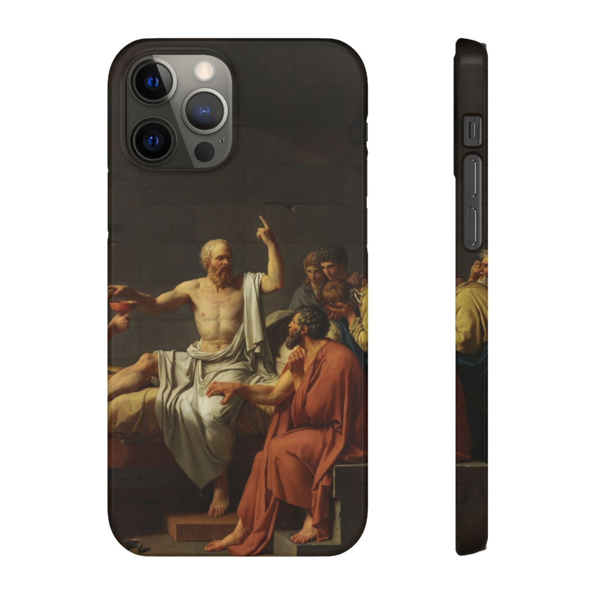 The Death of Socrates by Jacques-Louis David - iPhone Slim Case