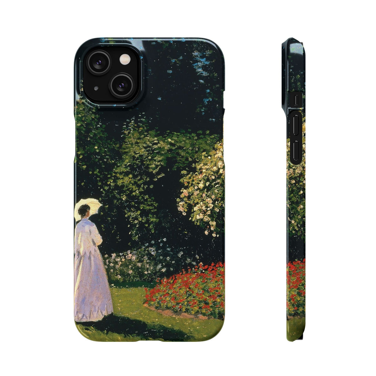 Woman in the Garden by Claude Monet - iPhone Slim Case