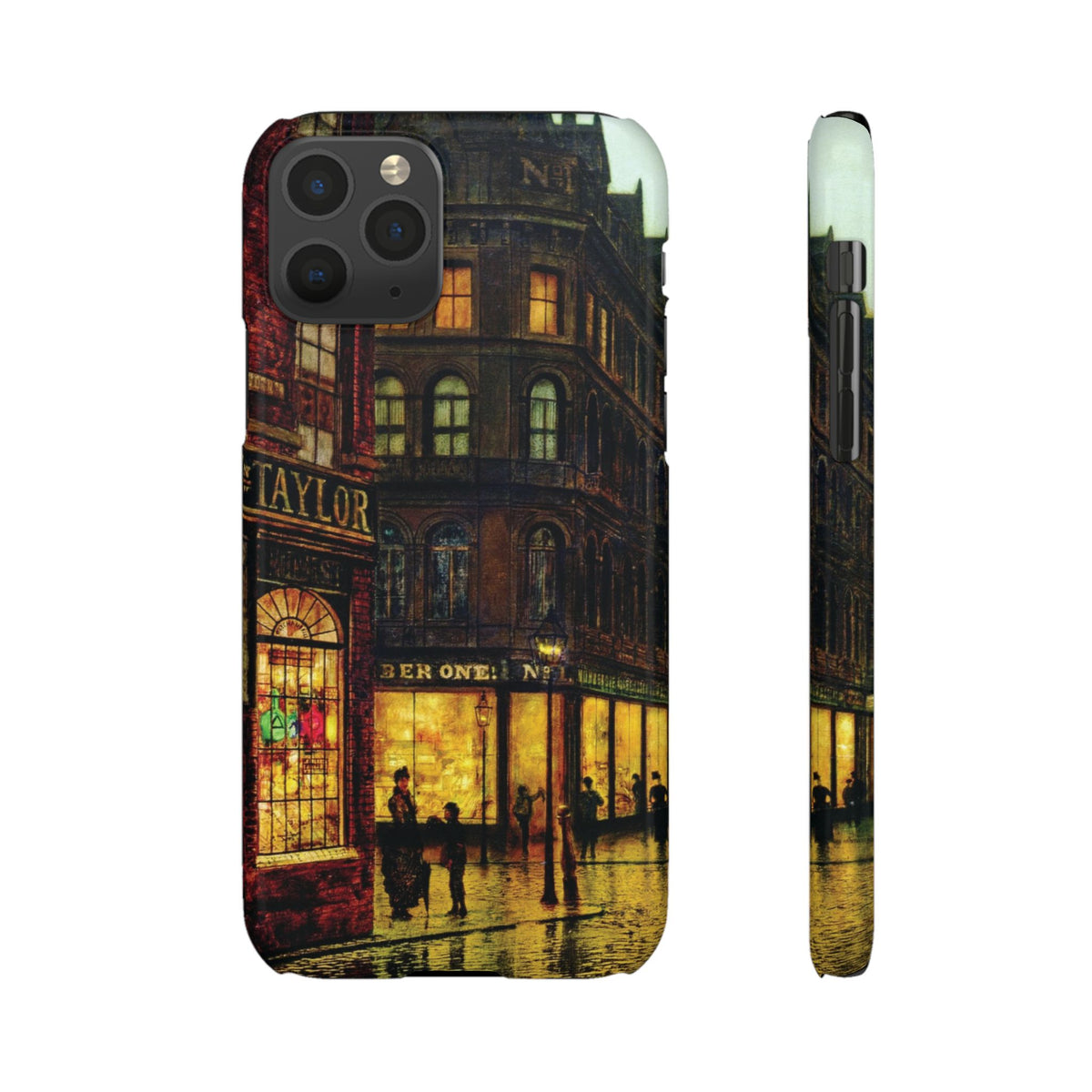 Boar Lane Leeds by John Atkinson Grimshaw - iPhone Slim Case