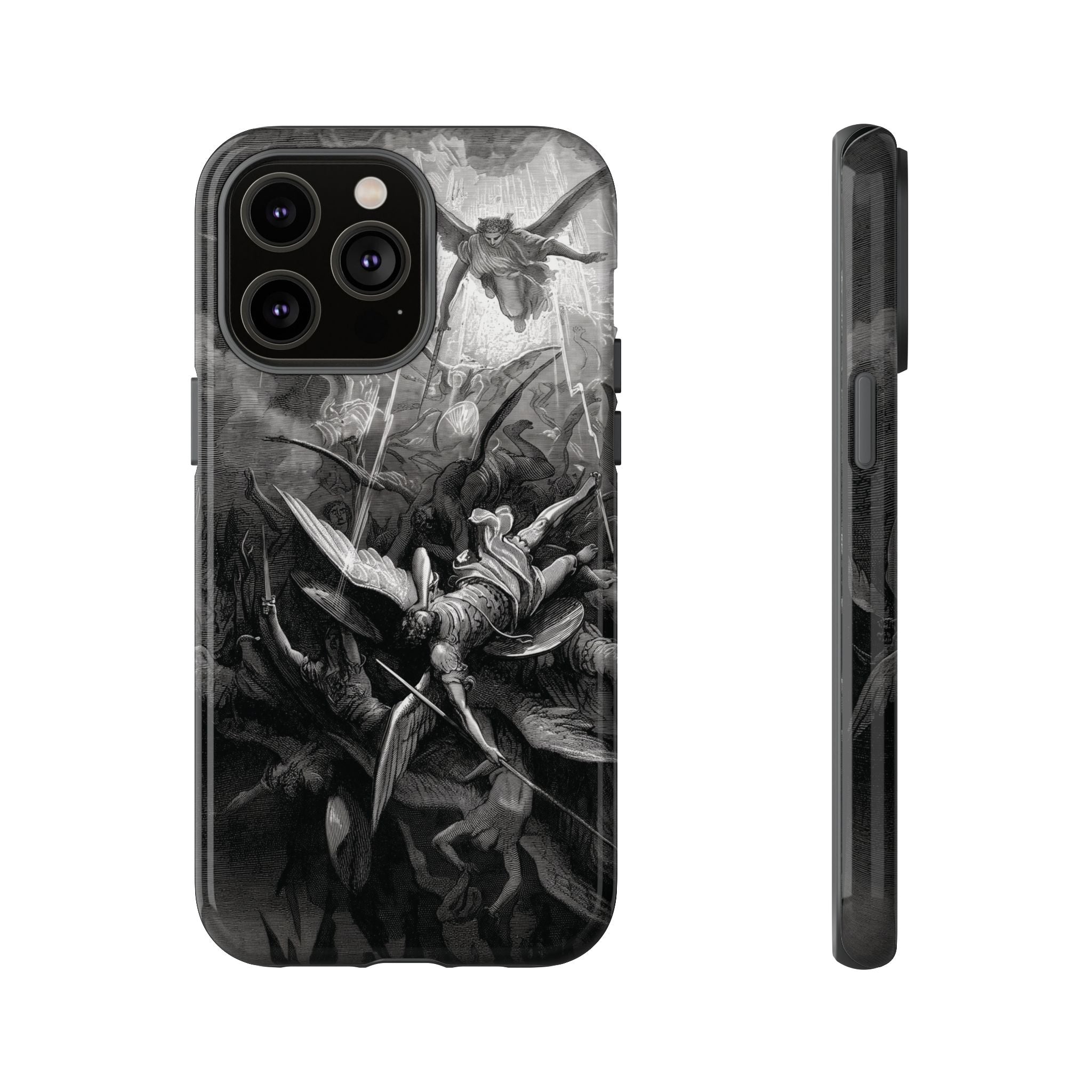 Paradise Lost | The Battle in Heaven by Gustave Doré - iPhone Tough Case