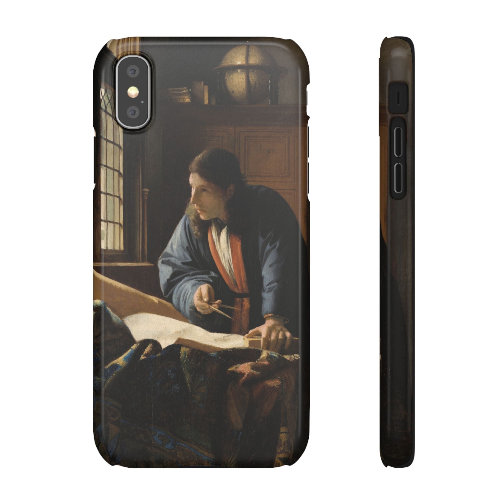 The Geographer by Johannes Vermeer - iPhone Slim Case