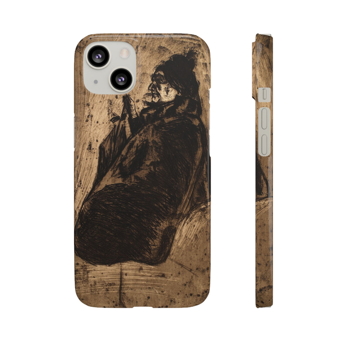 Old Woman by Edvard Munch - iPhone Slim Case