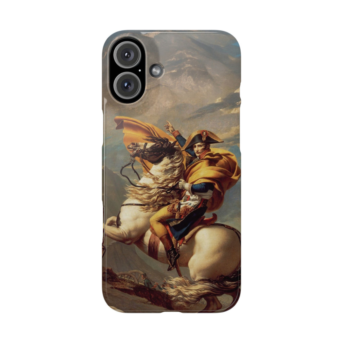 Napoleon at the Saint-Bernard Pass by Jacques-Louis David - iPhone Slim Case