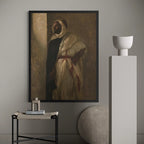 Framed Arabesque by Alexandre Cabanel wall art hanging on a wall in a modern interior.