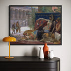 Cleopatra by Alexandre Cabanel wall art hanging on a wall as elegant home decor.