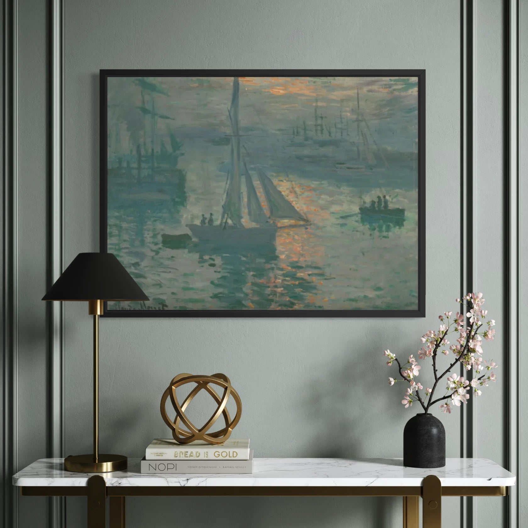  Impression, Sunrise (Marine) Claude Monet-wall-art-on wall