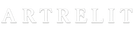 ArtRelit brand logo white on transparent background