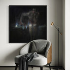 
Lucifer by Franz von Stuck wall art hanging on a wall as elegant home decor.
