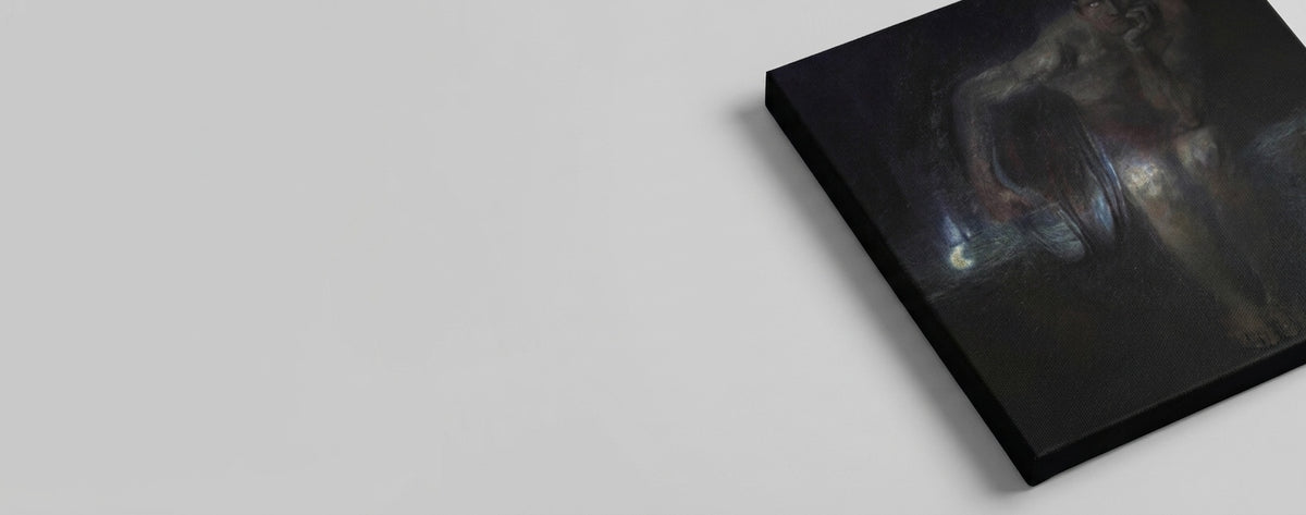 Minimalist Mona Lisa art print on premium canvas for modern luxury wall decor.